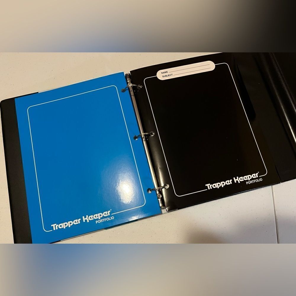Trapper Keeper 1” Binder 80s Retro Folders 2020 Mead Geometric notebook NEW - Picture 3 of 4